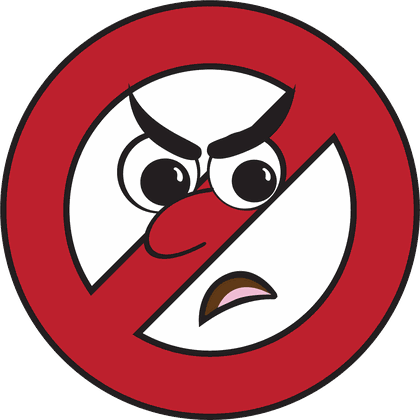No, the stay-away sign