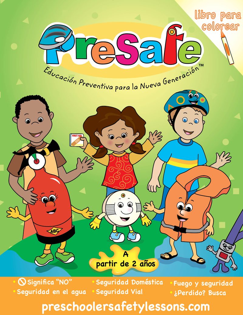 Cover of PreSafe Coloring Book in Spanish
